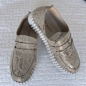 Ilse Jacobsen Snake Print Loafers